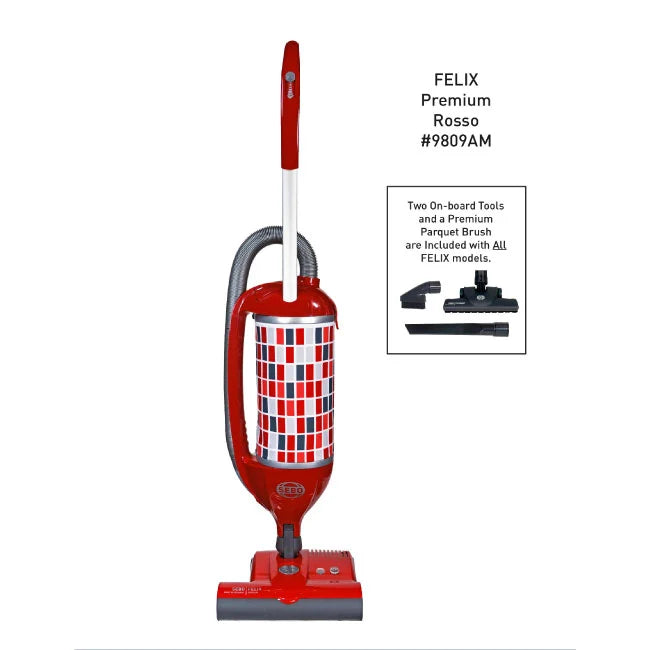SEBO Premium Felix 9809AM Rosso Upright Vacuum