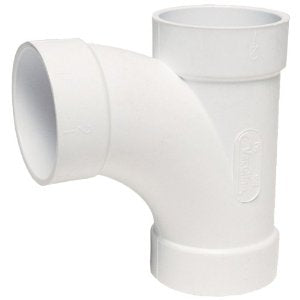Dirt Devil Central Vacuum 90-Degree Sweep Tee, 2" PVC Fitting