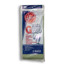 Hoover 4010008G Type G Standard Filtration Bags, 3-Pack