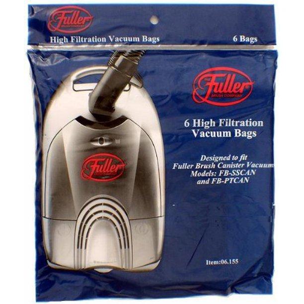 Fuller Brush 06.155 High Filtration Canister Bags, 6pk