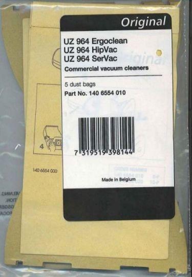 Advance Style UZ 934 Dust Bags, 5pk (140 6905 010)