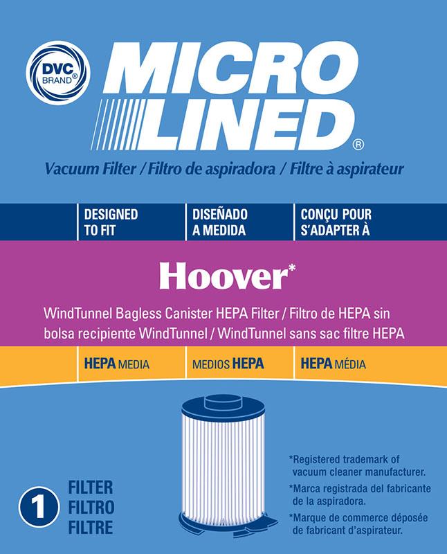 Hoover Replacement WindTunnel Canister Bagless HEPA Filter, 1pk