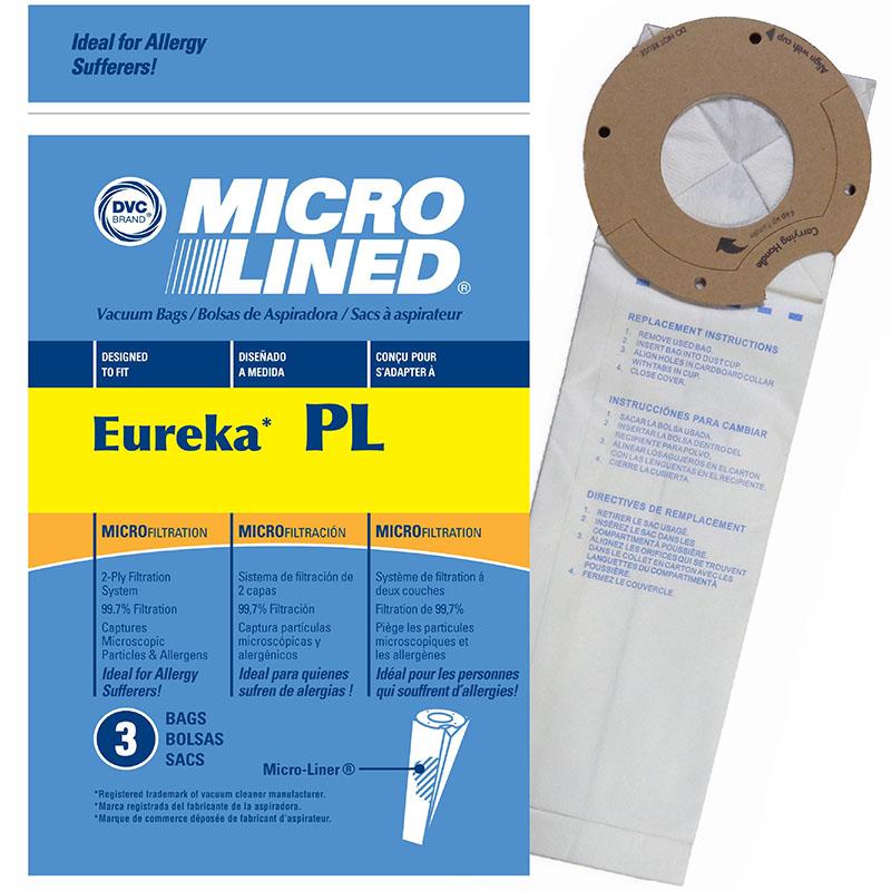 Eureka Replacement Type PL Micro Filtration Vacuum Bags, 3pk