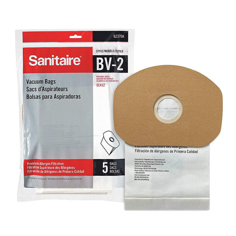 Sanitaire 62370A BV-2 Premium Paper Bag, 5pk