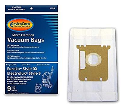 Eureka Replacement Style OX/S Micro Filtration Bags, 9pk (EVC135-9)