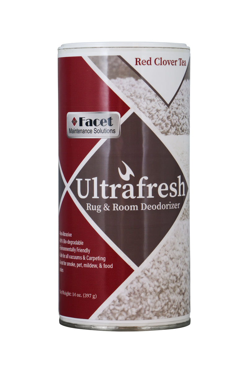 Facet UltraFresh Rug and Room Deodorizer, Red Clover Tea fragrance, 14oz can