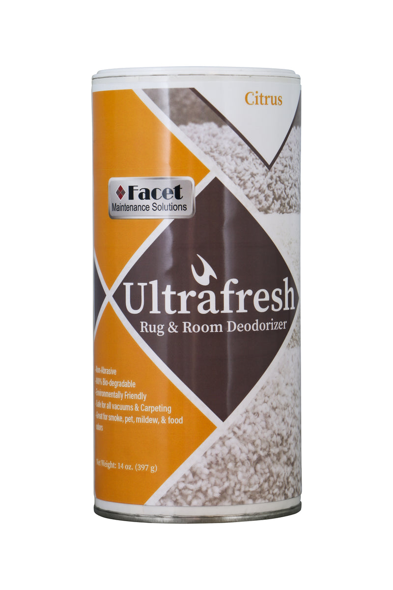 Facet UltraFresh Rug and Room Deodorizer, Citrus fragrance, 14oz can