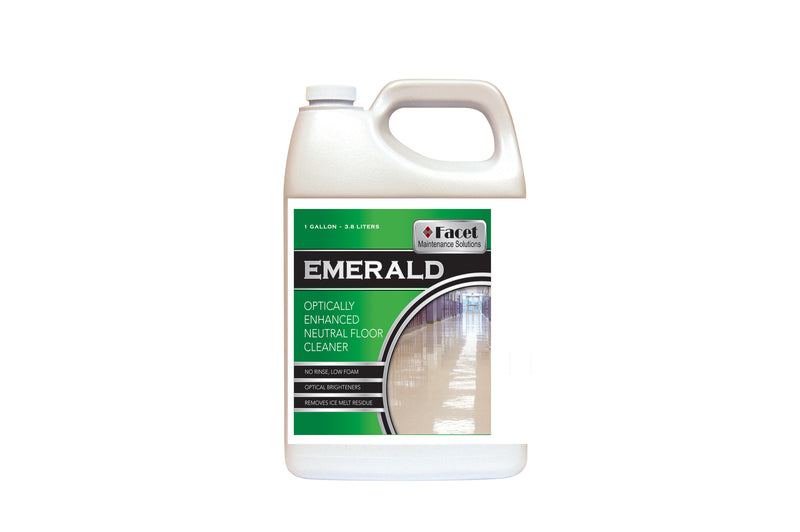 Facet Emerald Optically Enhanced Neutral Floor Cleaner, One-gallon