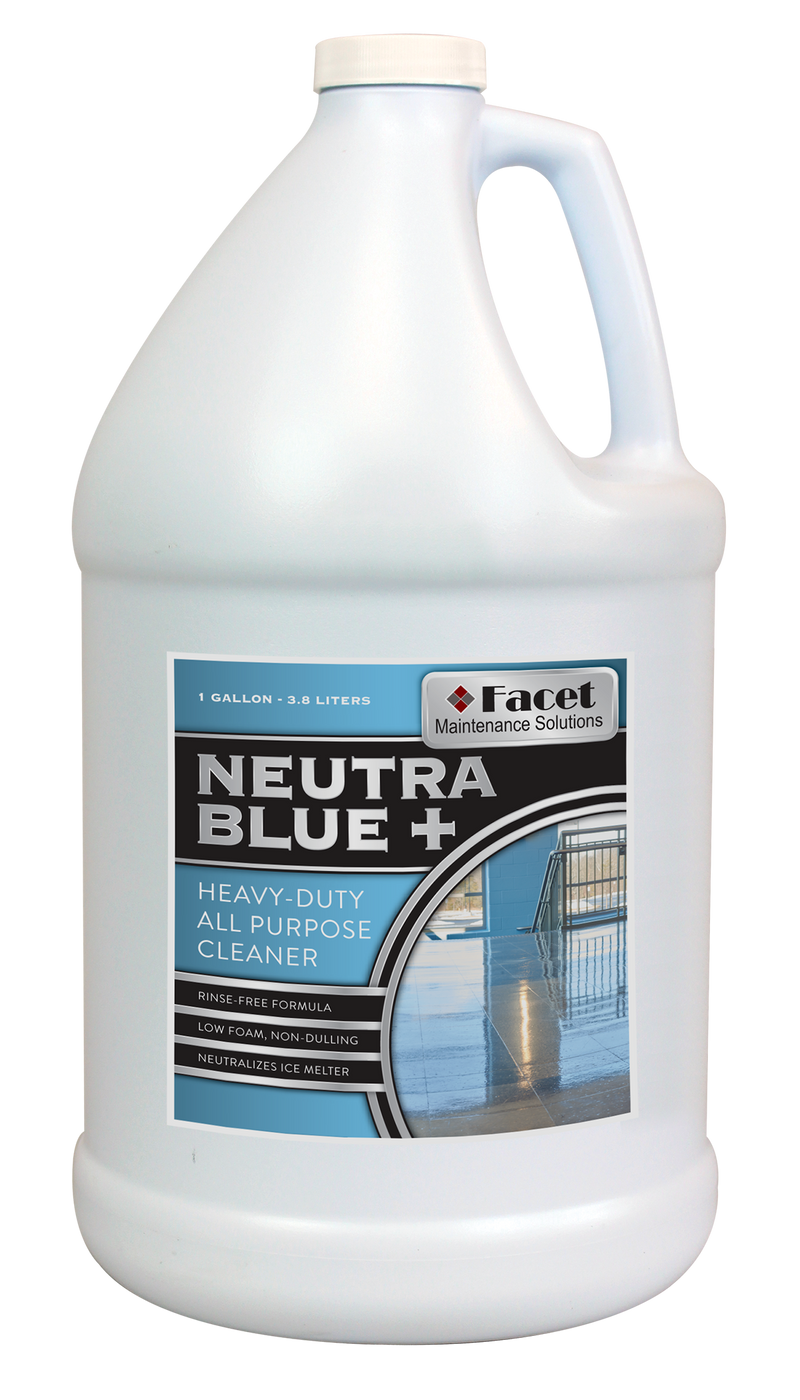 Facet Neutra Blue Plus Heavy-Duty All Purpose Cleaner & Ice Melt Neutralizer, One Gallon