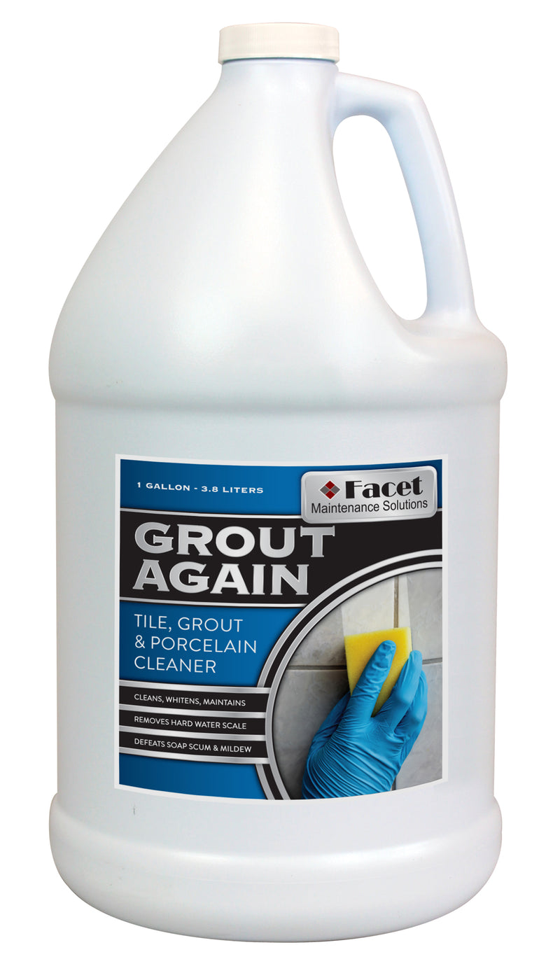 Facet Grout Again - Cleans, Maintains & Whitens, One Gallon