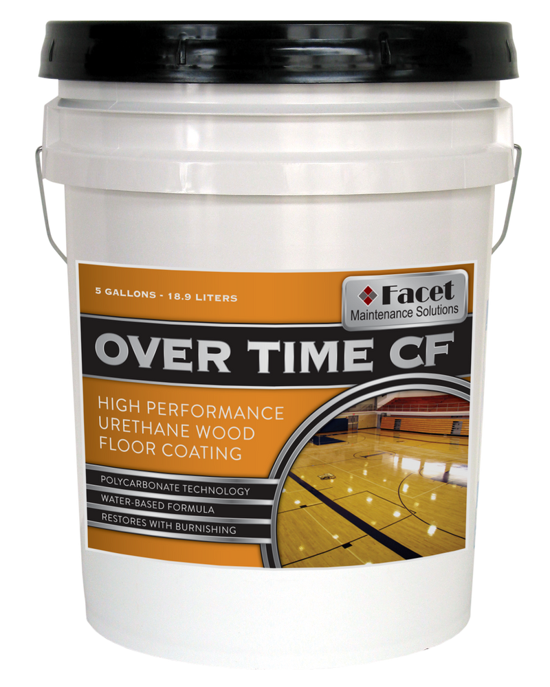 Facet Over Time CF Water-Based Urethane Wood Finish, 29% Floor Solids, Five gallon pail