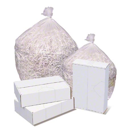 24x24 HDPE 6 micron Lightweight Can Liner, Natural Clear, 7-10 gal, Coreless roll, 1000 bags/case