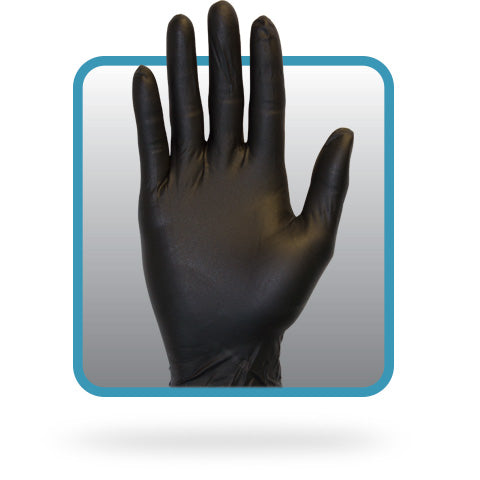 The Safety Zone ® Powder Free Black 6.0 mil Nitrile Gloves, 100/box