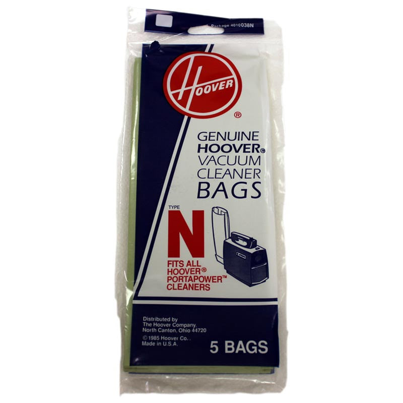 Hoover 4010038N Type N Standard Bags, 5pk