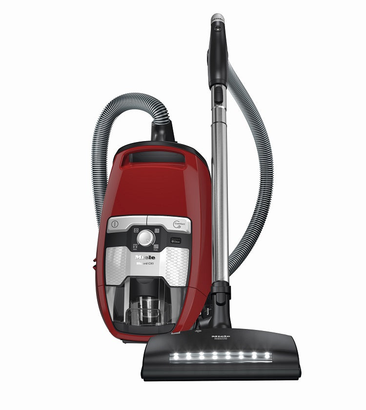 Miele HomeCare Blizzard CX1 PowerLine Bagless Canister, Ruby Red - SKCE0