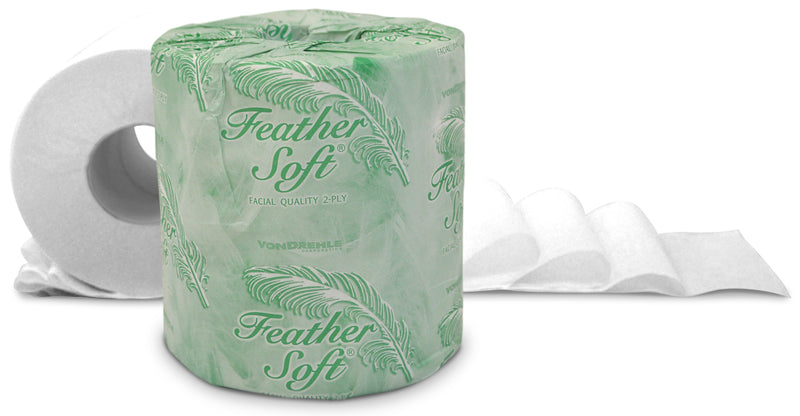 Feather Soft® 2-Ply Standard Bath Tissue, 550 sheets, 80 rolls