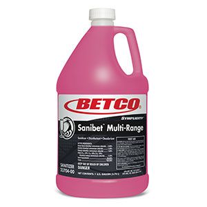 Betco SYMPLICITY™ SANIBET™ Multi-Range Sanitizer Disinfectant Deodorizer, 1 Gallon