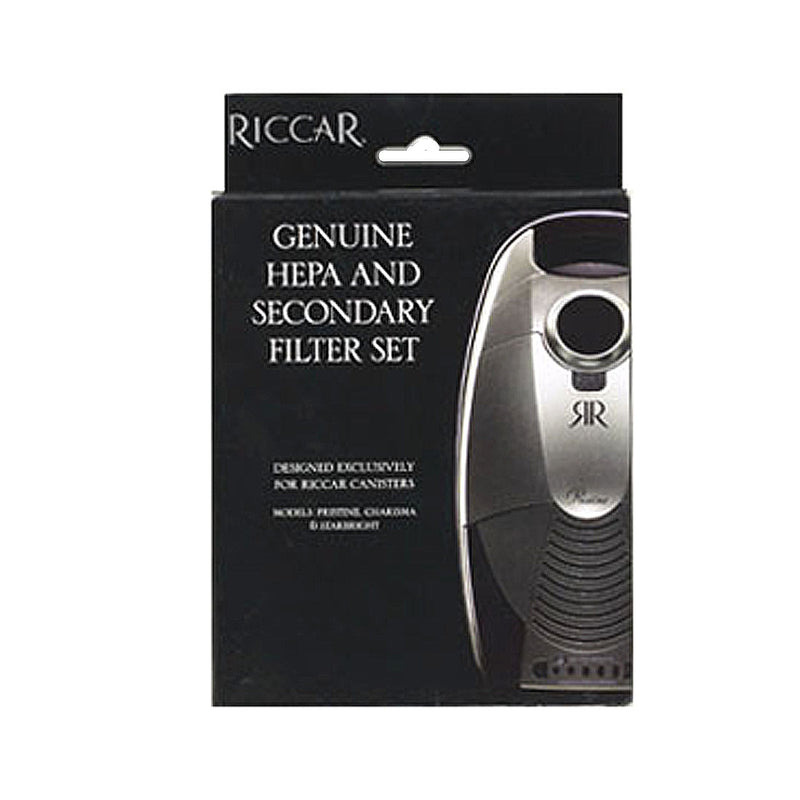 Riccar HEPA Media & Secondary Filter Set, Pristine Canister Series RF18