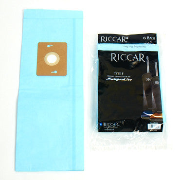 Riccar Type F EcoPure Filtration Bags for SupraLite RSL-Series, 6pk